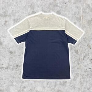 90's Minimalistic Two Tone Striped T-Shirt